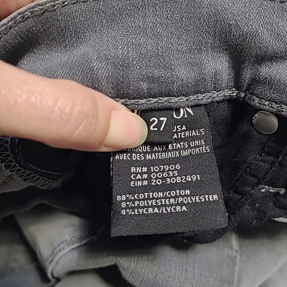 Hudson Women's Nico Mid Rise Super Skinny - Trooper Grey Size 27 - Picture 9 of 15